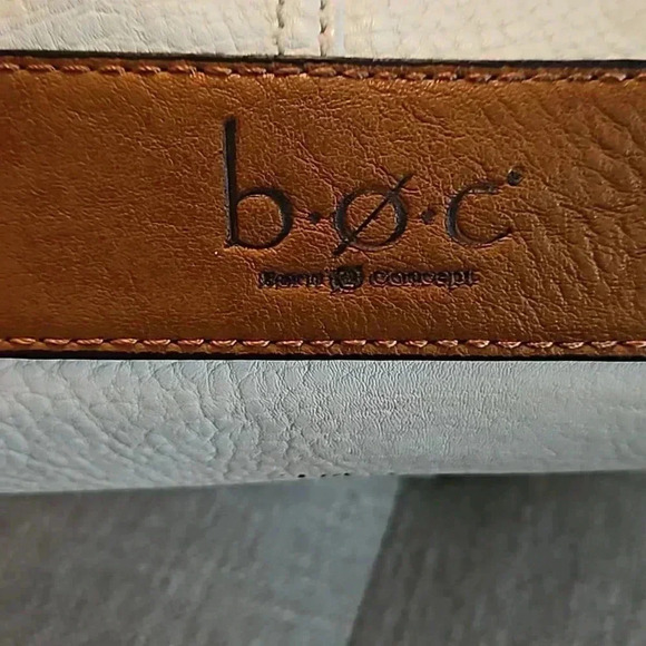 B.O.C. Born Concepts Cream and Brown Leather shoulder bag. - Picture 3 of 7